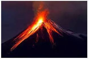 Erupted meaning