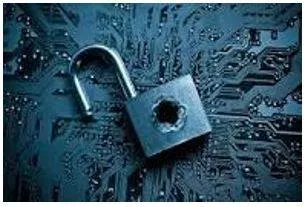 Breached - Make a gap in and break through (a wall, barrier, or defence).