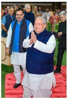 Governor flays policies of cong  govt  in rajasthan  says it didn’t live up to people’s expectations