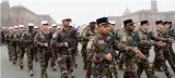 French marching contingent at republic day parade has members from india and nepal