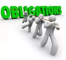 Obligation - Require or compel (someone) to undertake a legal or moral duty.