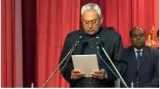 Nitish kumar takes oath as bihar cm for 9th time  twice in two years