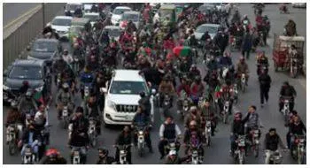Pakistani police used tear gas to disperse pre election rally by supporters of former leader imran khan