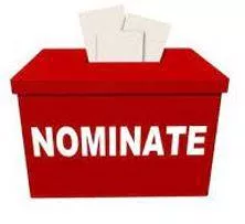 Nomination - Propose or formally enter as a candidate for election or for an honour or award.