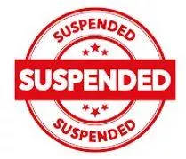 Suspended meaning
