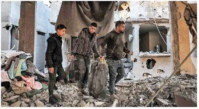 Israeli strikes kill 13 in gaza town that could be the next target in war