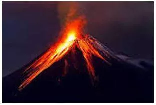 Erupted meaning
