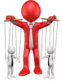 Dominated - Having power and influence over others.