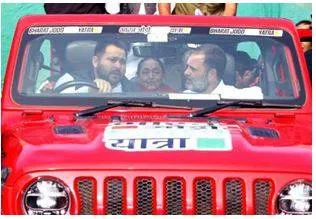 Back in the opposition  tejashwi kicks off yatra today to claim credit for successes in office