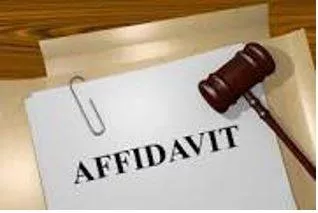 Affidavit - A written statement confirmed by oath or affirmation, for use as evidence in court.