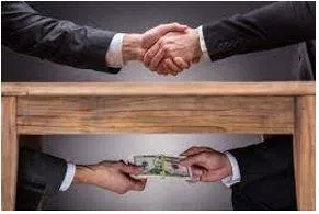 Corruption - Dishonest or immoral behaviour or activities.