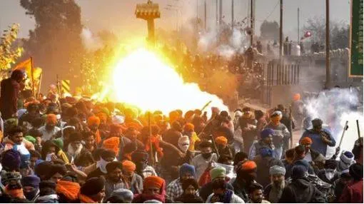 24 year old farmer dies amid clash with haryana police at khanauri border