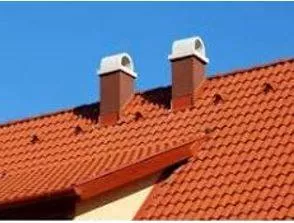 Pitched - Sloping and not flat.