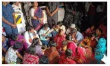 Sandeshkhali sees fresh protests  state bjp chief ousted from village