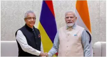 Pm modi  mauritius counterpart to jointly inaugurate community development projects in island nation today