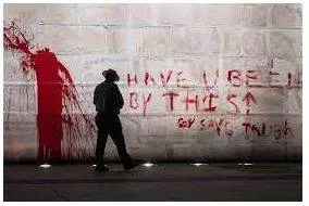 Vandalizing - Deliberately destroy or damage (public or private property).