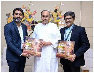 Odisha cm patnaik releases sportstar’s coffee table book on hockey world cup