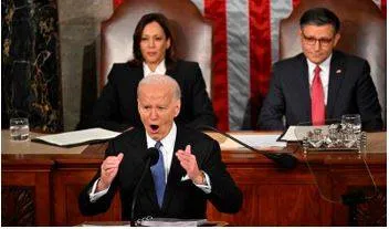 Biden tears into trump  gop in state of the union address