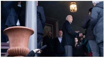 Leader of the free world  joe biden asks staffer he can ask a ‘couple of questions’