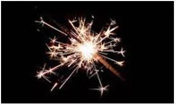 Sparked - Emit sparks of fire or electricity.
