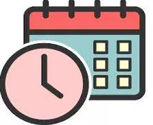 Scheduled - Included in or planned according to a schedule.