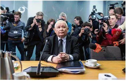 Polish panel questions right wing leader jaroslaw kaczynski over use of pegasus