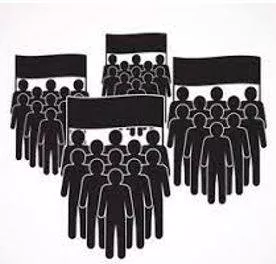 Faction - A small organized dissenting group within a larger one, especially in politics.