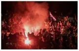 Israelis take out their largest protest since start of war