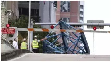 1 killed  2 others hospitalized after crane section falls from a south florida high rise