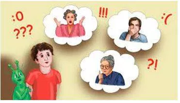 Expressed - To show something such as a feeling or an opinion by words or actions