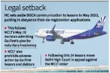 Delicense go first fleet  hc to dgca