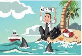 Stranded - Unable to leave somewhere because of a problem such as not having any transport or money.