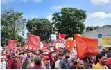 Sri lanka political parties use may day to put forward poll aspirations