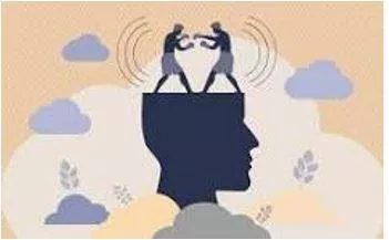 Dissonance - Lack of agreement or harmony between people or things.