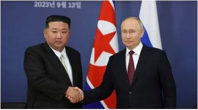 North korea's kim jong un expresses support for vladimir putin in victory day message  report