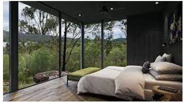 Accommodation - A room, group of rooms, or building in which someone may live or stay.