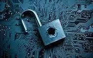 Breached - Make a gap in and break through (a wall, barrier, or defence).