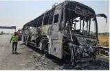 Nine pilgrims charred to death in haryana as bus goes up in flames