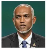 Muizzu seeks easier funding to battle rising sea levels in low lying maldives
