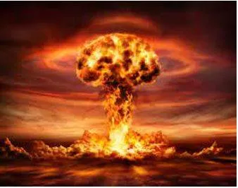 Exploded - A sudden and extremely violent bursting.