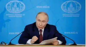 Putin warns west  says 'theft' of russia's assets will not go unpunished