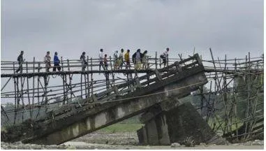 Assam flood  brahmaputra swells  1 05 lakh affected amid heavy rain warning