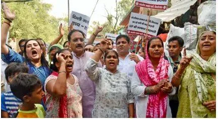 Delhi water crisis  bjp accuses aap of ‘stealing and looting’ from citizens
