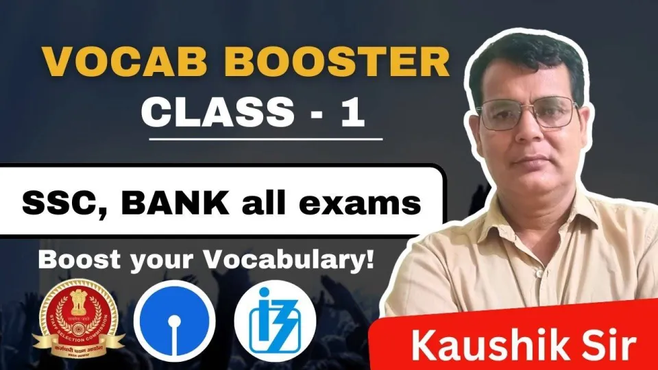 Boost your vocabulary | ssc bank bank exam preparation all exams | pramod kaushik