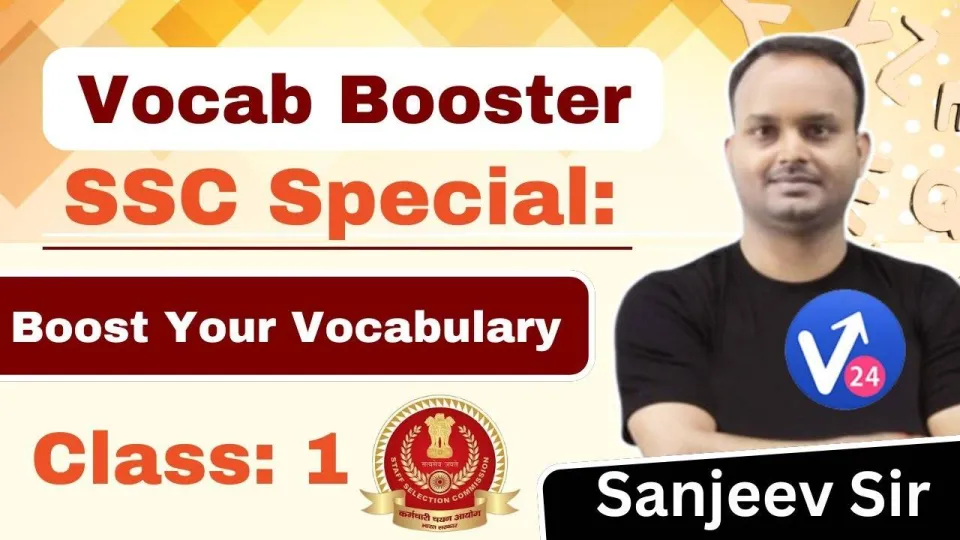 Ssc cgl special | by sanjeev sir | vocab24