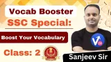 Boost your vocabulary | ssc cgl special | by sanjeev sir | vocab24