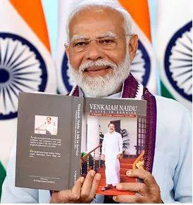 Modi releases books on venkaiah naidu  says he is an ‘inspiration’
