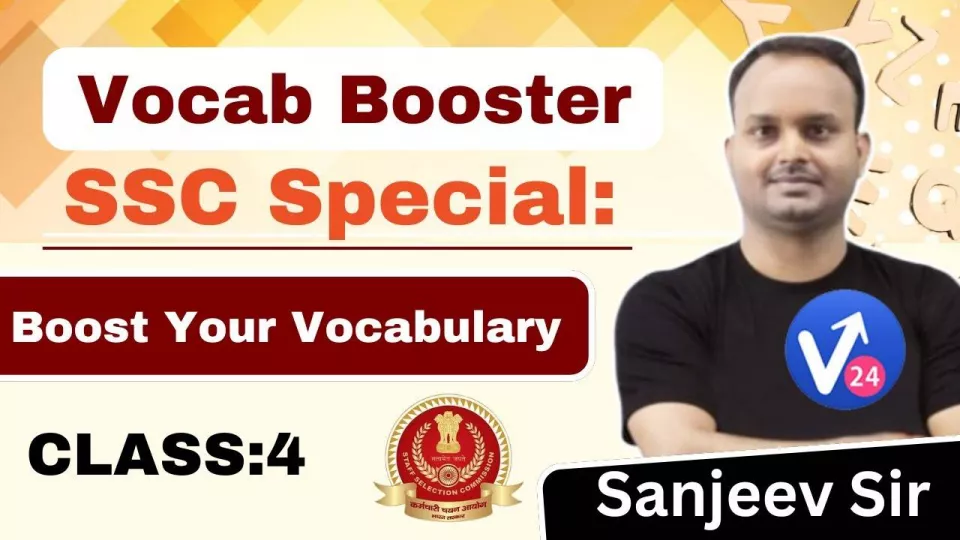 Ssc cgl special | by sanjeev sir | vocab24