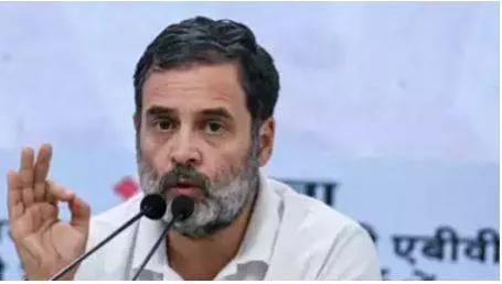 'further strengthens my point' rahul gandhi slams bjp rss over attack on party office in gujarat