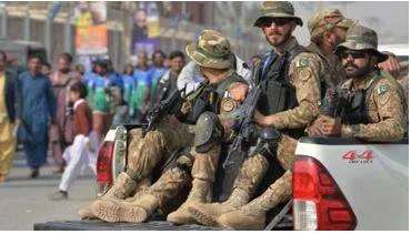 Pakistani forces kill 10 militants behind army base attack that killed 8 soldiers